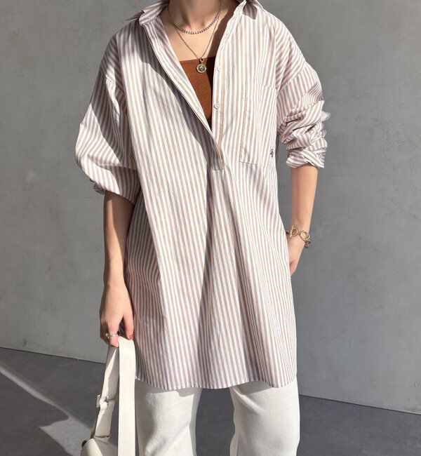  「DD刺繍チュニックシャツ」|シャツ・ブラウス|