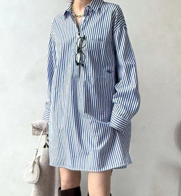  「DD刺繍チュニックシャツ」|シャツ・ブラウス|