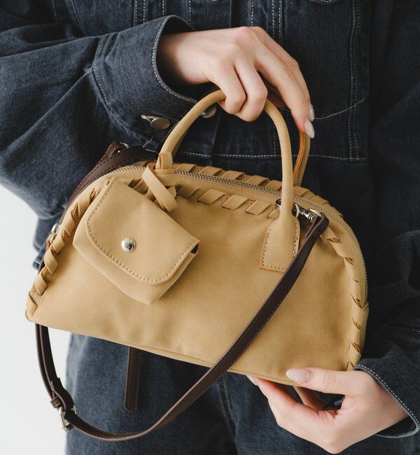  「【2WAY/500mlペットボトル収納可】ケースチャーム付ボストンバッグ」|ボストンバッグ|