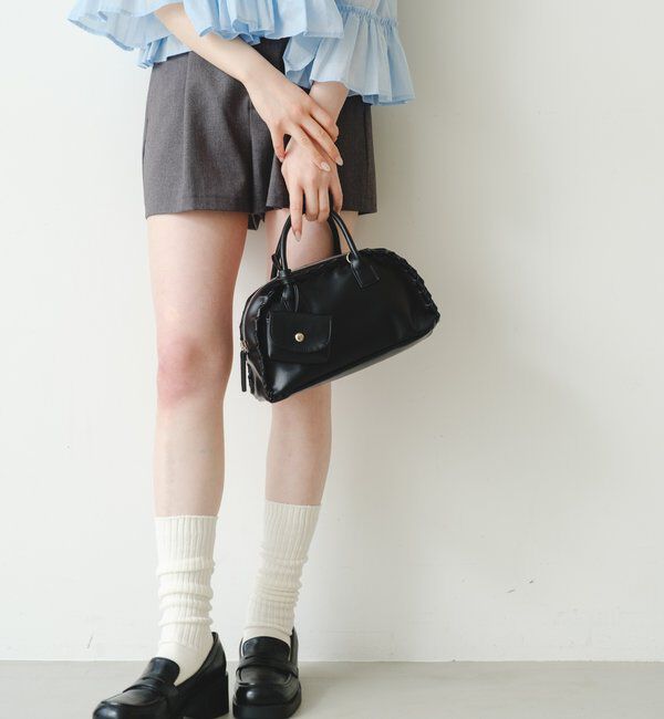  「【2WAY/500mlペットボトル収納可】ケースチャーム付ボストンバッグ」|ボストンバッグ|