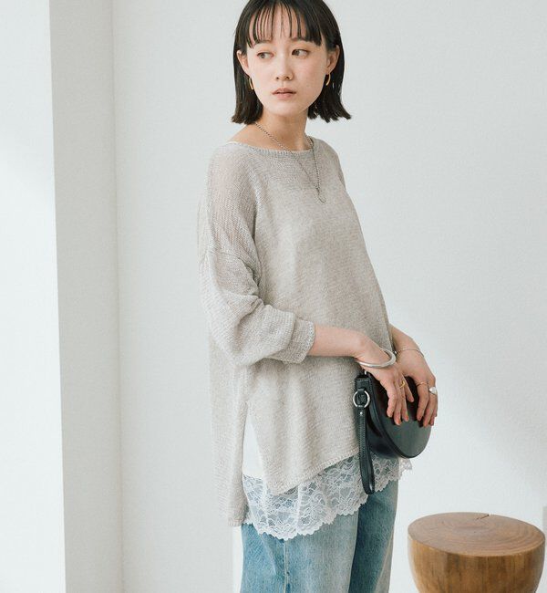  「【新色追加/鮮度抜群】レーストリムキャミソール」|シャツ・ブラウス|