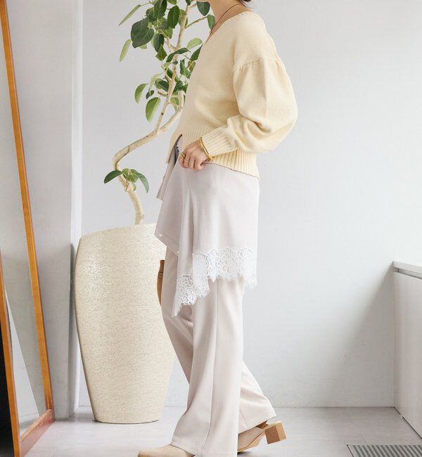  「【鮮度抜群】ギャザースリーブオーバーニット」|ニット・セーター|