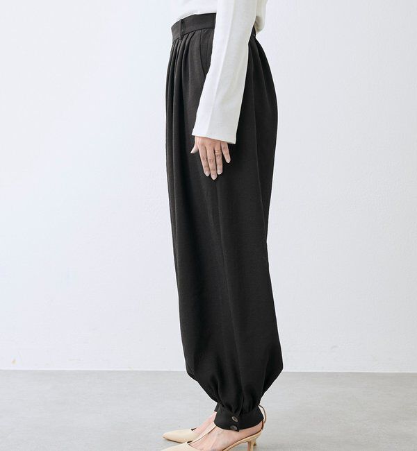  「予約【鮮度抜群/防シワ性/紫外線防止】リネンライクアラジンパンツ」|チノ|