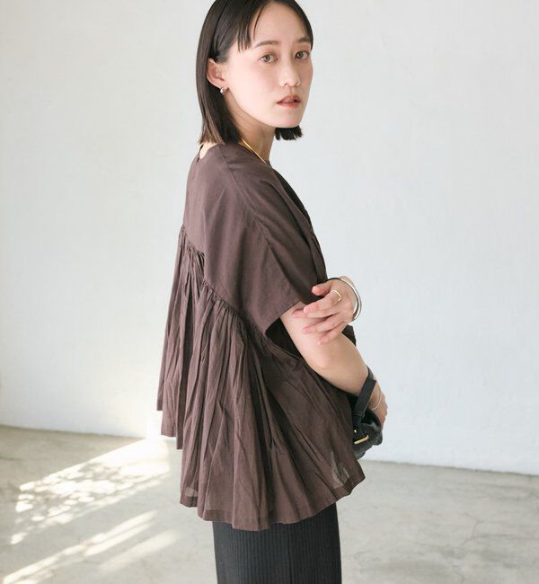  「予約【着映え】ギャザーボリュームブラウス」|シャツ・ブラウス|