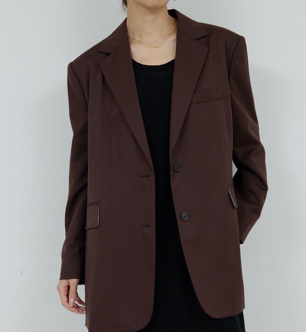  「【HERITANOVUM】【スリーピース対応】ウーステッドウールジャケット」|テーラードジャケット|ブラウン