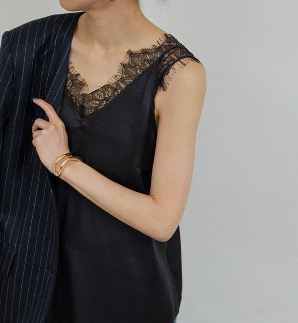  「レースキャミ」|シャツ・ブラウス|ブラック