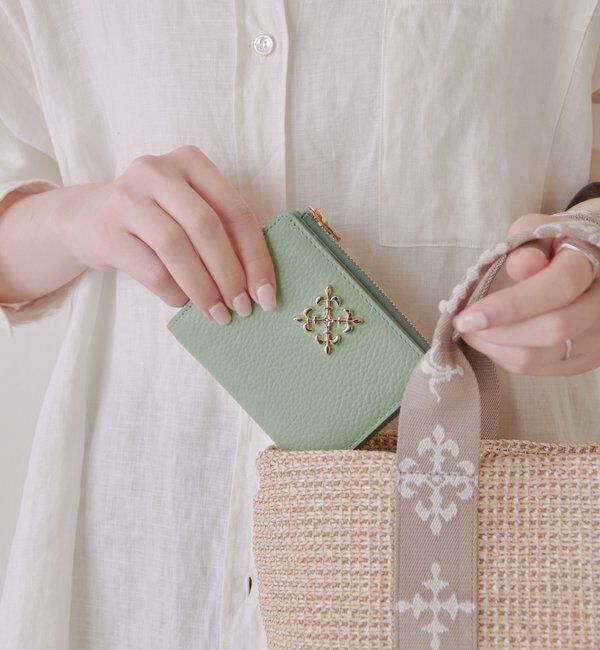  「モノグラムプレートハーフウォレット」|財布|