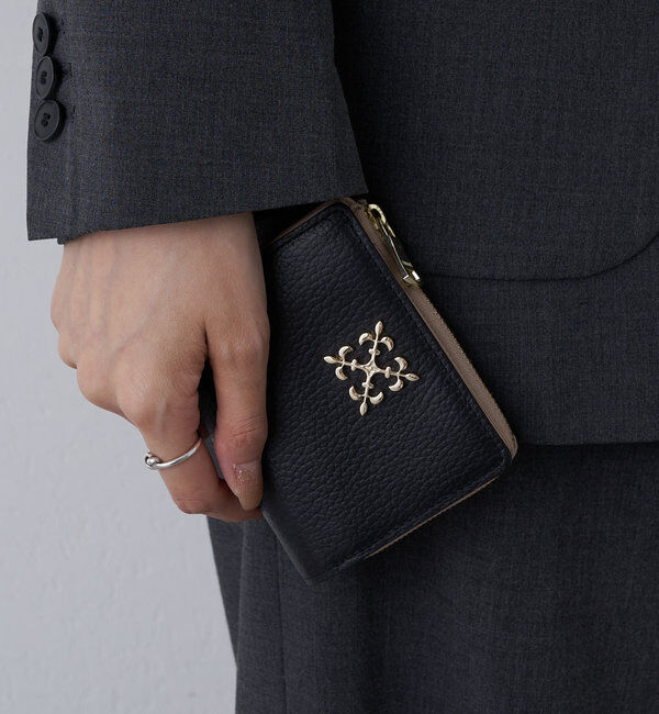  「モノグラムプレートハーフウォレット」|財布|