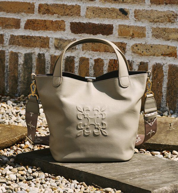  「エンボスモノグラム2WAYタウントートバッグ」|トートバッグ|