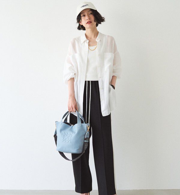  「エンボスモノグラム2WAYタウントートバッグ」|トートバッグ|