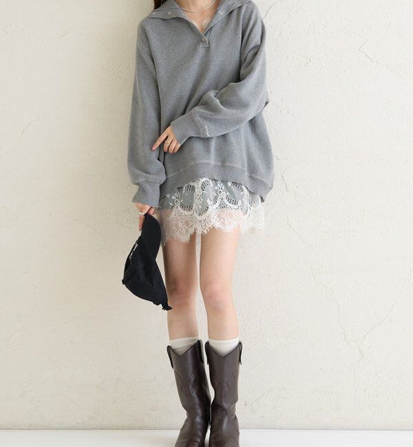  「レースサテンキャミソール」|シャツ・ブラウス|