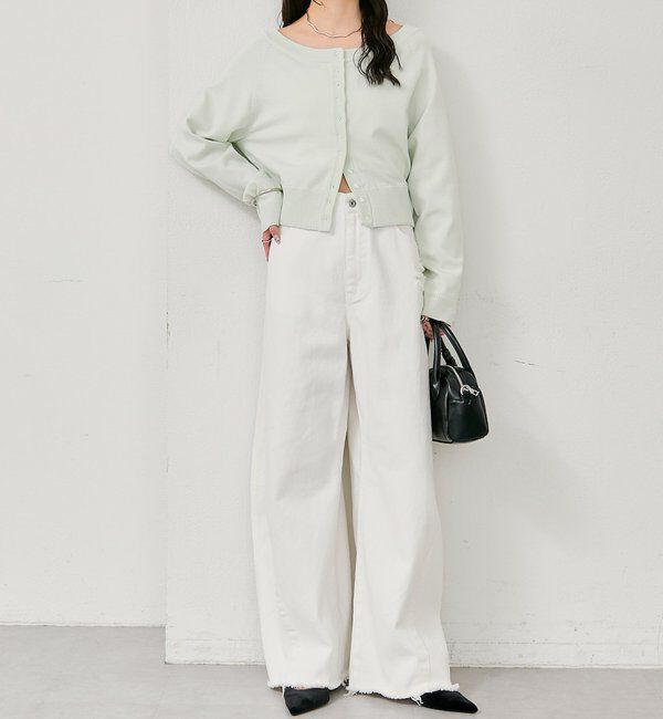  「クラッシュカーブパンツ」|デニム|