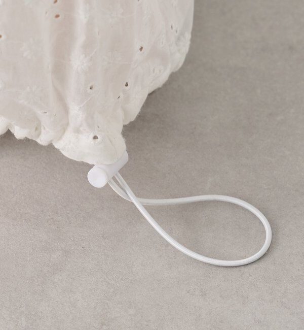  「コットン刺繍ドロストパンツ」|チノ|