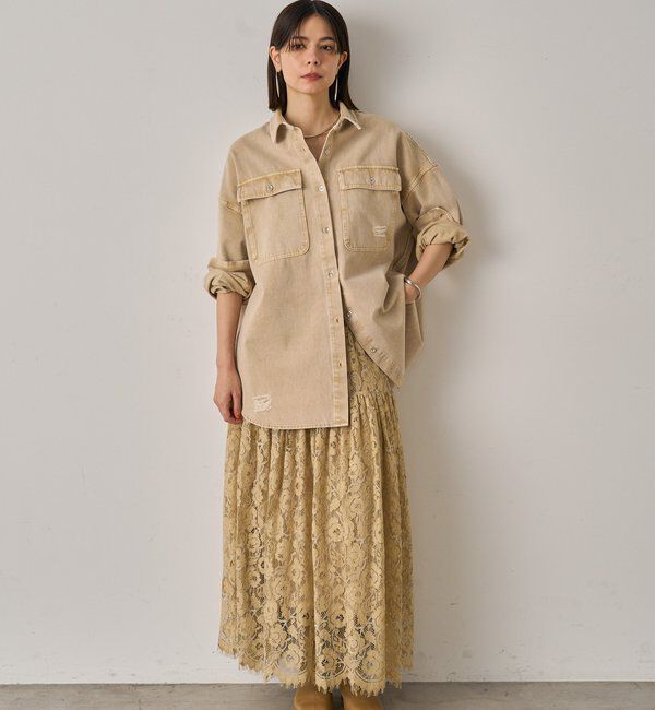  「ダメージデニムシャツ」|シャツ・ブラウス|