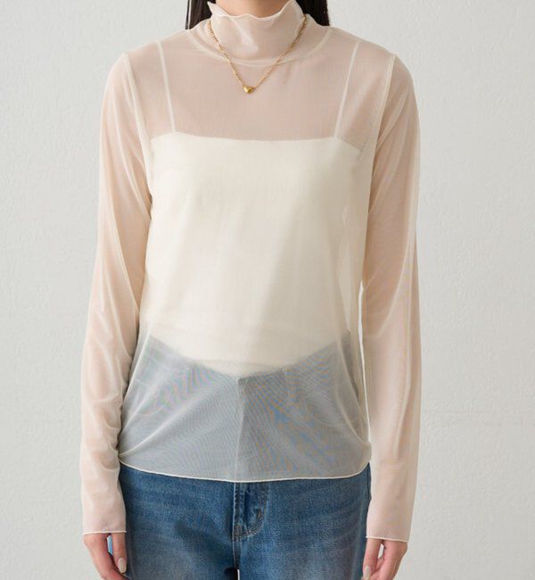  「シアーチュールハイネックプルオーバー」|Tシャツ・カットソー|