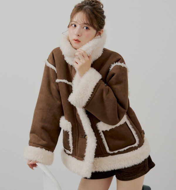  「2wayスタンドムートンルーズジャケット」|その他|