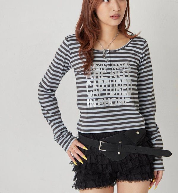  「メッセージドットリングヘンリートップス」|Tシャツ・カットソー|