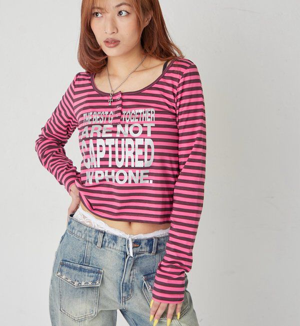  「メッセージドットリングヘンリートップス」|Tシャツ・カットソー|