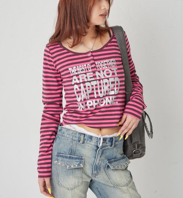  「メッセージドットリングヘンリートップス」|Tシャツ・カットソー|