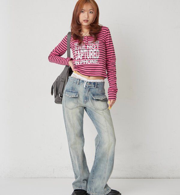  「メッセージドットリングヘンリートップス」|Tシャツ・カットソー|