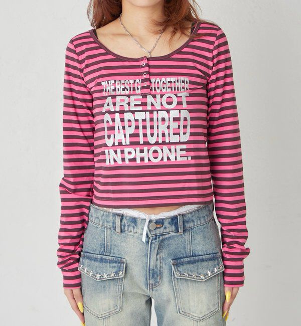  「メッセージドットリングヘンリートップス」|Tシャツ・カットソー|