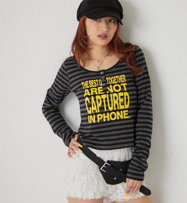  「メッセージドットリングヘンリートップス」|Tシャツ・カットソー|