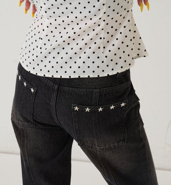  「スタースタッズフレアデニム」|デニム|