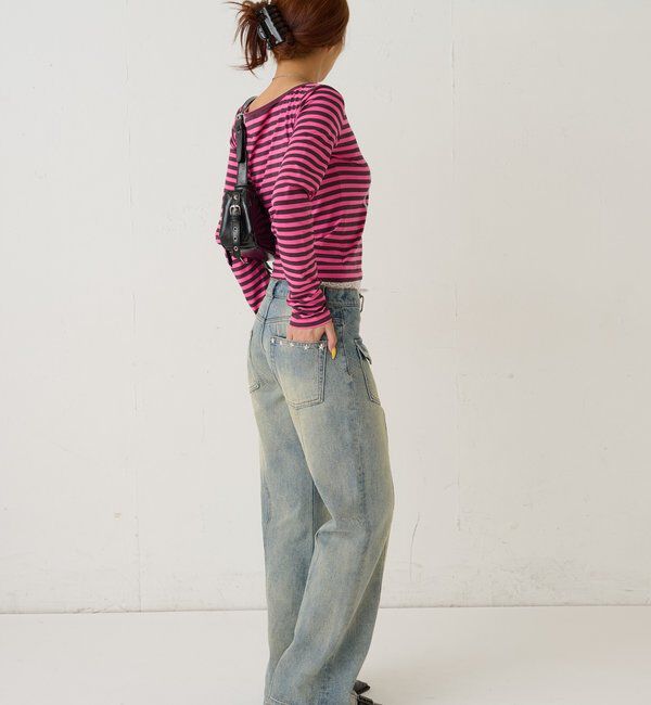  「スタースタッズフレアデニム」|デニム|