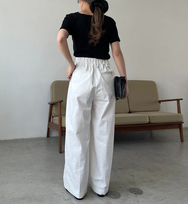  「【選べる4サイズ展開】2タックコットンパンツ」|チノ|