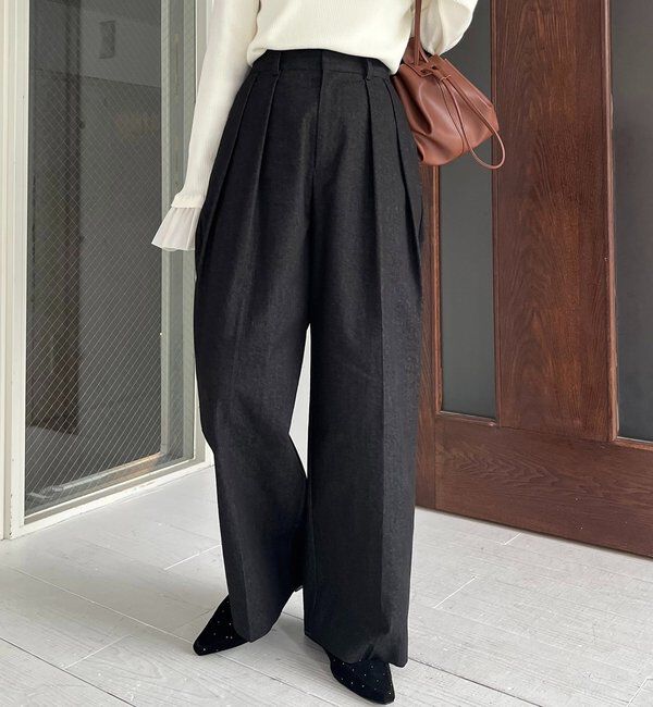  「【選べる4サイズ展開】2タックコットンパンツ」|チノ|