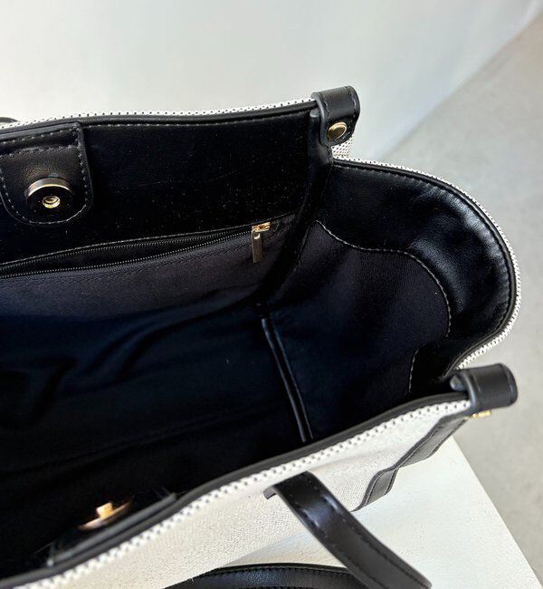  「バイカラートリミングトートバッグ」|トートバッグ|