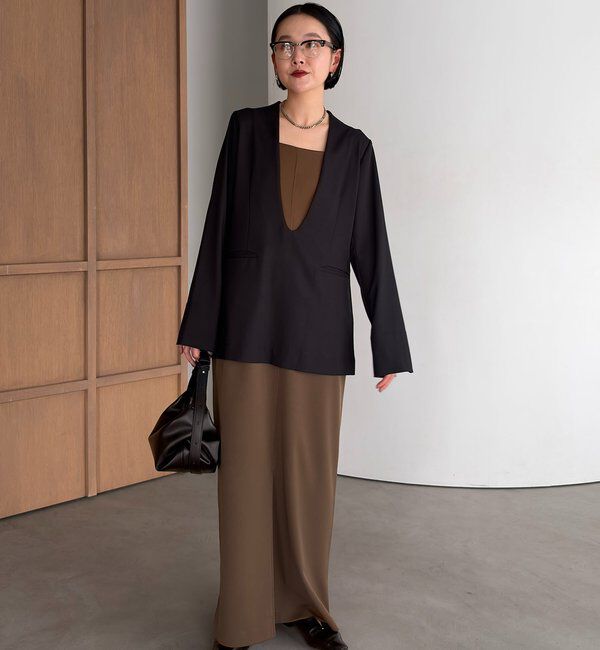  「【tani企画】深Vネックジャケットプルオーバー」|その他|