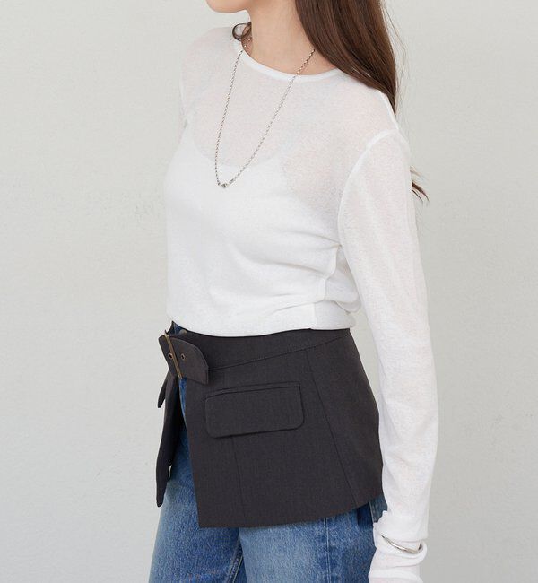  「シアーロングスリーブTee」|Tシャツ・カットソー|