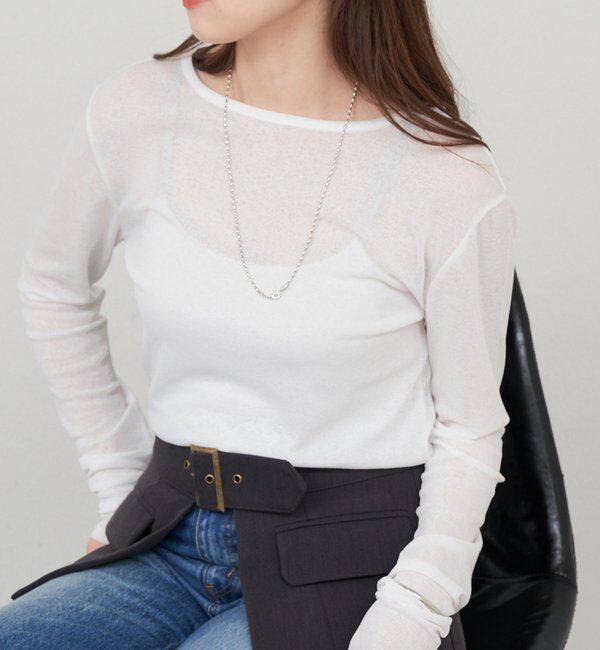  「シアーロングスリーブTee」|Tシャツ・カットソー|