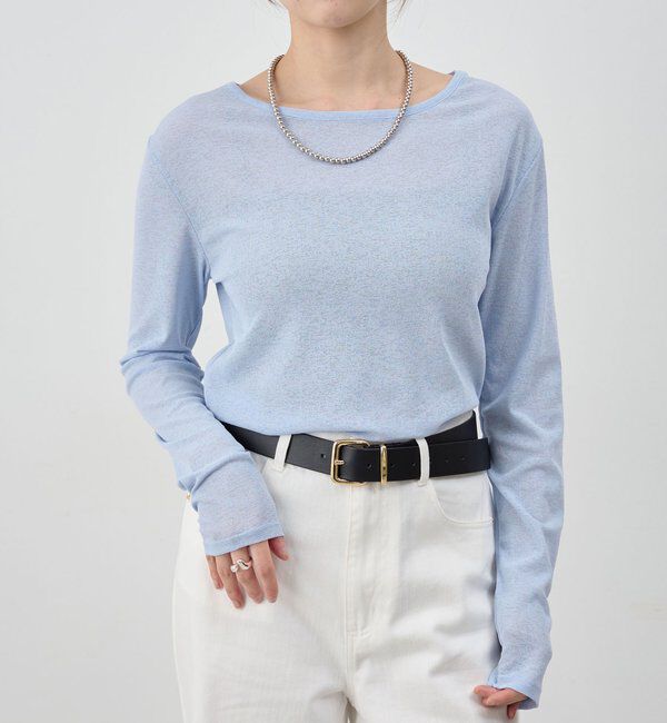  「シアーロングスリーブTee」|Tシャツ・カットソー|