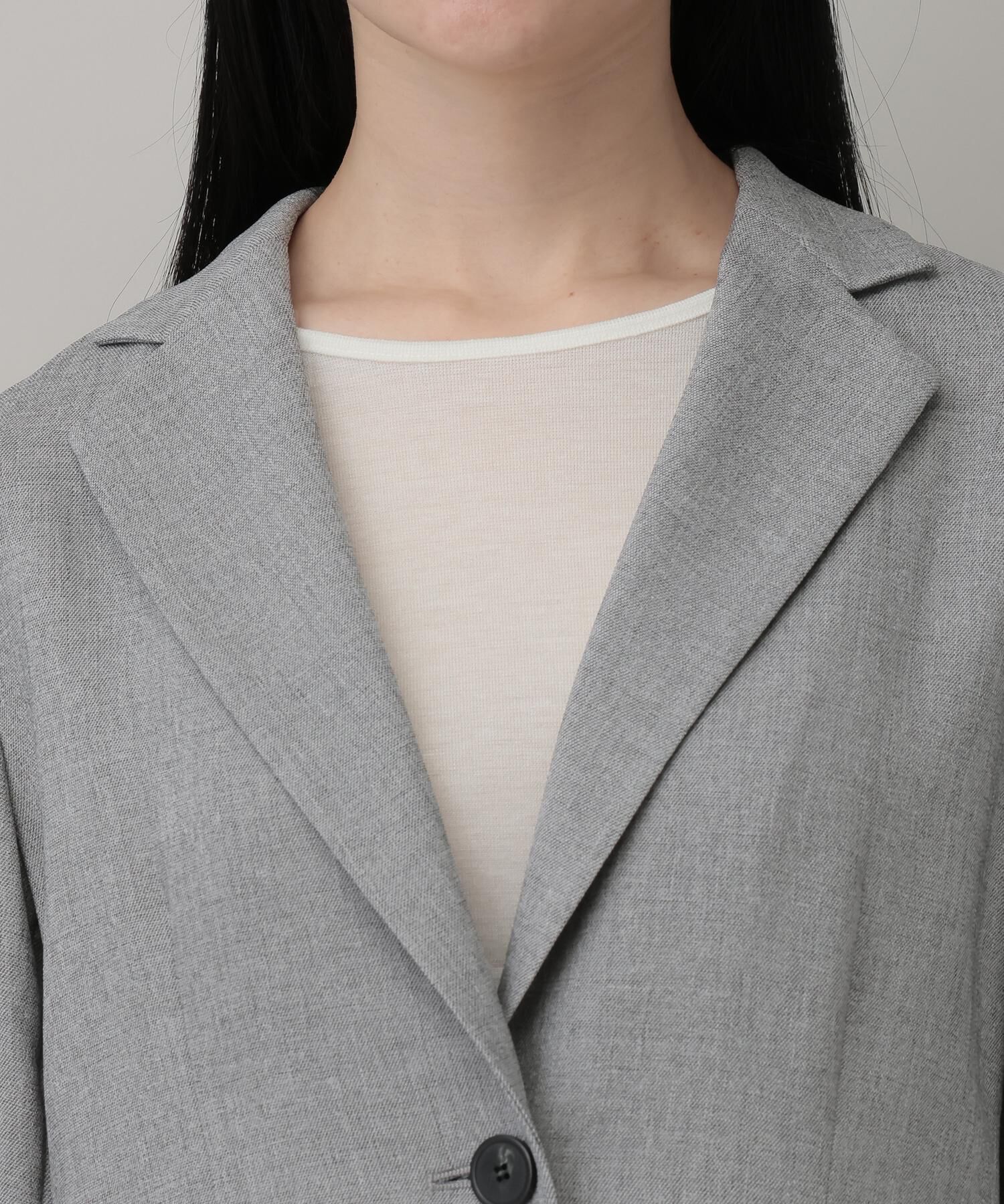 A part by 「【多機能・Sサイズ展開】リネンライクシングルジャケット」|テーラードジャケット|