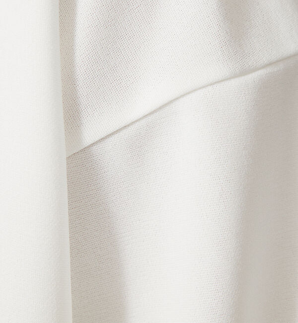 ABAHOUSE「【AH ABAHOUSE】カットジョーゼット ドロップショルダー モックネック」|Tシャツ・カットソー|