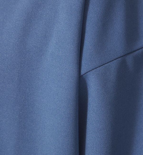 ABAHOUSE「【AH ABAHOUSE】カットジョーゼット ドロップショルダー モックネック」|Tシャツ・カットソー|