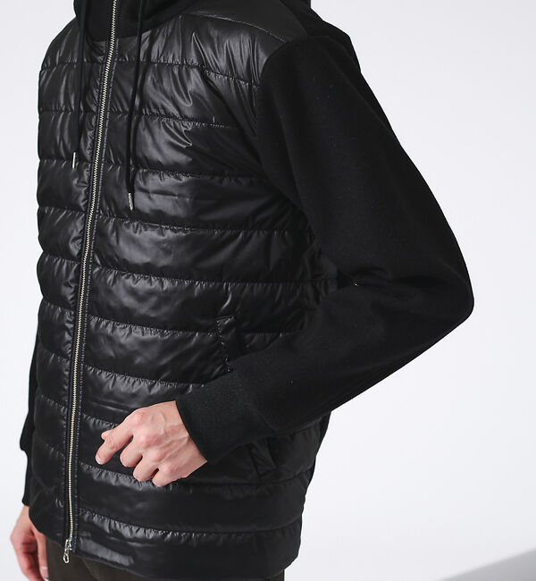 ABAHOUSE「【パデット&times;メルトン】スポーティー フード ブルゾン」|ブルゾン・スタジャン|