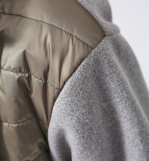 ABAHOUSE「【パデット&times;メルトン】スポーティー フード ブルゾン」|ブルゾン・スタジャン|