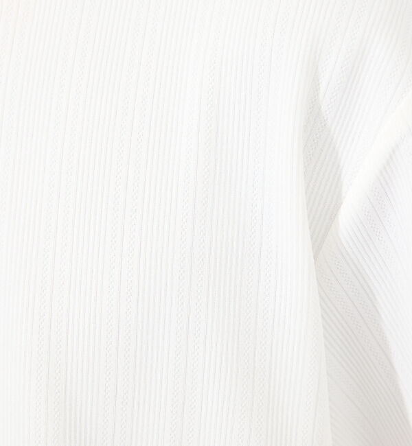 ABAHOUSE「【レイヤード】ストライプ ジャガード 半袖Tシャツ」|Tシャツ・カットソー|