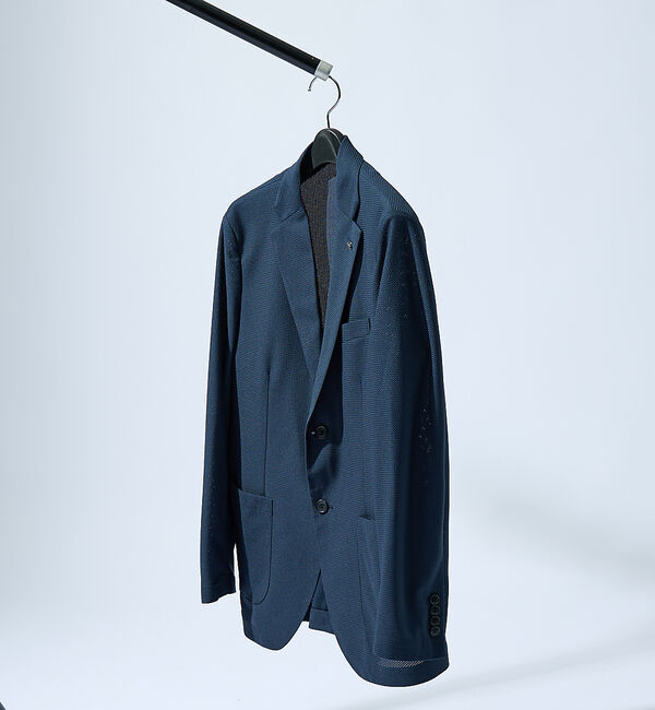 ABAHOUSE「【セットアップ対応/FLEX JACKET】トリコット メッシュジャケット /」|テーラードジャケット|
