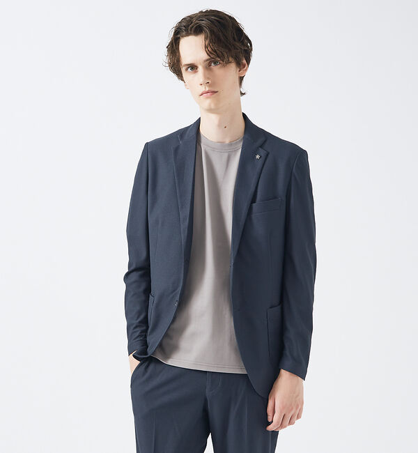 ABAHOUSE「【セットアップ対応/FLEX JACKET】トリコット メッシュジャケット /」|テーラードジャケット|