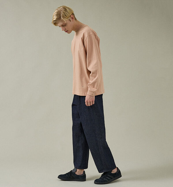 ABAHOUSE「ワンポイント刺繍　クルーネック長袖Tシャツ」|Tシャツ・カットソー|