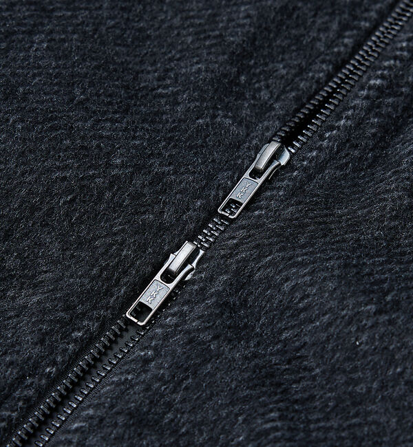 ABAHOUSE「【AH ABAHOUSE】クロップド ダブルジップアップ シャギーブルゾン」|ブルゾン・スタジャン|