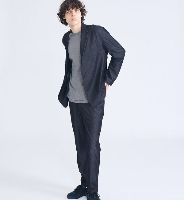 ABAHOUSE「【セットアップ対応】デニムライクツイル テーパード イージーパンツ」|その他|