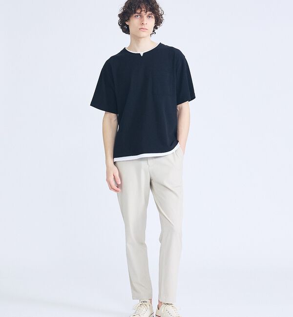 ABAHOUSE「【セットアップ対応】デニムライクツイル テーパード イージーパンツ」|その他|