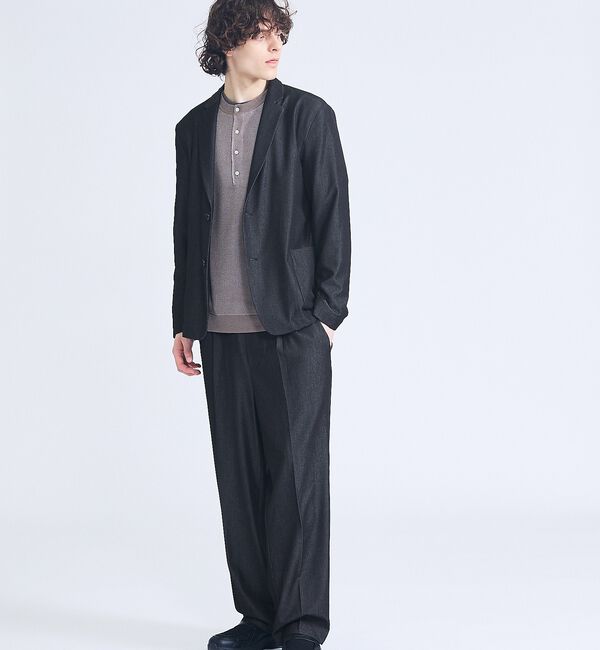 ABAHOUSE「【セットアップ対応】デニムライクツイル シングルジャケット」|テーラードジャケット|