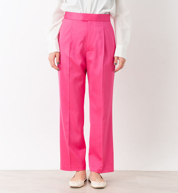 Rouge vif「ウールサテン1タックパンツ」|その他|