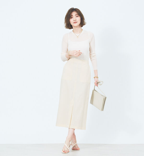 Rouge vif「タイプライターポケットスカート」|スカート|